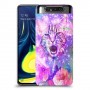 חתול מושלג כיסוי מגן קשיח מעוצב ל Samsung Galaxy A80 יחידה אחת סקרין מובייל