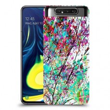 באביב בסגול כיסוי מגן קשיח מעוצב ל Samsung Galaxy A80 יחידה אחת סקרין מובייל