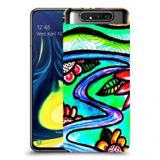 ויטראז 'תמונה כיסוי מגן קשיח מעוצב ל Samsung Galaxy A80 יחידה אחת סקרין מובייל