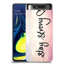 הישאר חזק כיסוי מגן קשיח מעוצב ל Samsung Galaxy A80 יחידה אחת סקרין מובייל
