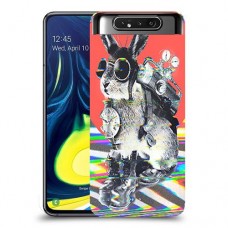 ארנבון מוזר כיסוי מגן קשיח מעוצב ל Samsung Galaxy A80 יחידה אחת סקרין מובייל