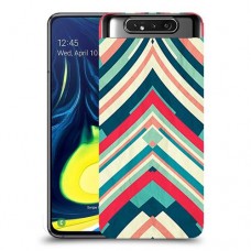 פסים בצבע כיסוי מגן קשיח מעוצב ל Samsung Galaxy A80 יחידה אחת סקרין מובייל