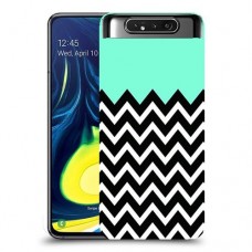 פסים במנטה כיסוי מגן קשיח מעוצב ל Samsung Galaxy A80 יחידה אחת סקרין מובייל