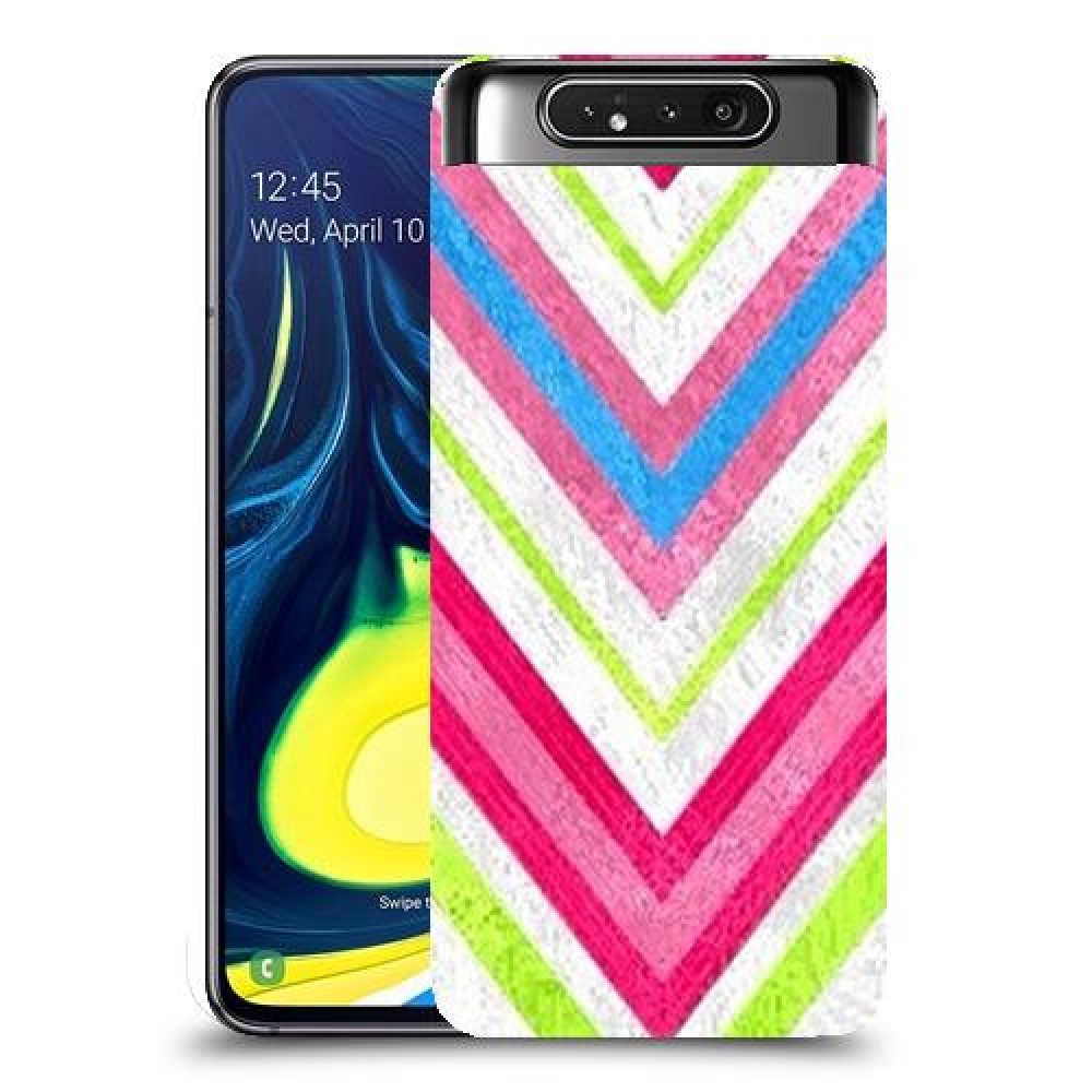 צבעים חשופים כיסוי מגן קשיח מעוצב ל Samsung Galaxy A80 יחידה אחת סקרין מובייל