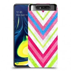 צבעים חשופים כיסוי מגן קשיח מעוצב ל Samsung Galaxy A80 יחידה אחת סקרין מובייל