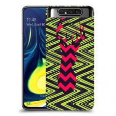 עניבה על גרין כיסוי מגן קשיח מעוצב ל Samsung Galaxy A80 יחידה אחת סקרין מובייל