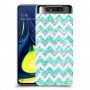 גיאומטריה טורקיז כיסוי מגן קשיח מעוצב ל Samsung Galaxy A80 יחידה אחת סקרין מובייל