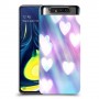 לבבות מעורפלים בכחול כיסוי מגן קשיח מעוצב ל Samsung Galaxy A80 יחידה אחת סקרין מובייל