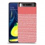 נקודות לבנות בורוד כיסוי מגן קשיח מעוצב ל Samsung Galaxy A80 יחידה אחת סקרין מובייל