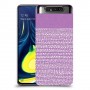 נקודות לבנות בסגול כיסוי מגן קשיח מעוצב ל Samsung Galaxy A80 יחידה אחת סקרין מובייל