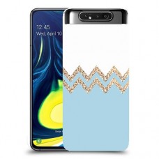 לבן כחול כיסוי מגן קשיח מעוצב ל Samsung Galaxy A80 יחידה אחת סקרין מובייל