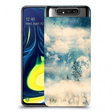 יופי חורף כיסוי מגן קשיח מעוצב ל Samsung Galaxy A80 יחידה אחת סקרין מובייל