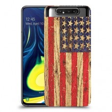 עץ ארצות הברית כיסוי מגן קשיח מעוצב ל Samsung Galaxy A80 יחידה אחת סקרין מובייל