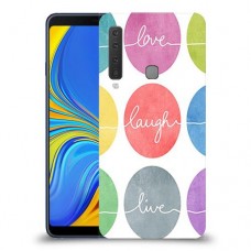 אהבה צחוק חיים כיסוי מגן קשיח מעוצב ל Samsung Galaxy A9 (2018) יחידה אחת סקרין מובייל