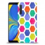 ניאון חלת דבש כיסוי מגן קשיח מעוצב ל Samsung Galaxy A9 (2018) יחידה אחת סקרין מובייל