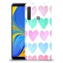 לבבות פסטל כיסוי מגן קשיח מעוצב ל Samsung Galaxy A9 (2018) יחידה אחת סקרין מובייל