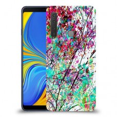 באביב בסגול כיסוי מגן קשיח מעוצב ל Samsung Galaxy A9 (2018) יחידה אחת סקרין מובייל