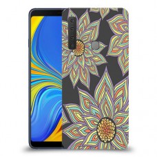חמניות בשחור כיסוי מגן קשיח מעוצב ל Samsung Galaxy A9 (2018) יחידה אחת סקרין מובייל