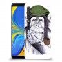 חשיבה קוף כיסוי מגן קשיח מעוצב ל Samsung Galaxy A9 (2018) יחידה אחת סקרין מובייל