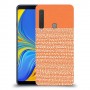 נקודות לבנות בכתום כיסוי מגן קשיח מעוצב ל Samsung Galaxy A9 (2018) יחידה אחת סקרין מובייל