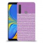 נקודות לבנות בסגול כיסוי מגן קשיח מעוצב ל Samsung Galaxy A9 (2018) יחידה אחת סקרין מובייל