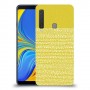 נקודות לבנות בצהוב כיסוי מגן קשיח מעוצב ל Samsung Galaxy A9 (2018) יחידה אחת סקרין מובייל