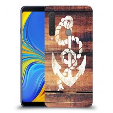 עוגן מעץ כיסוי מגן קשיח מעוצב ל Samsung Galaxy A9 (2018) יחידה אחת סקרין מובייל