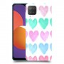 לבבות פסטל כיסוי מגן קשיח מעוצב ל Samsung Galaxy M12 יחידה אחת סקרין מובייל