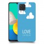 אהבה באוויר כיסוי מגן קשיח מעוצב ל Samsung Galaxy M32 יחידה אחת סקרין מובייל