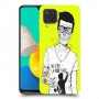 לא חולצת טריקו מצחיקה כיסוי מגן קשיח מעוצב ל Samsung Galaxy M32 יחידה אחת סקרין מובייל
