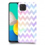 גיאומטריה פסטל כיסוי מגן קשיח מעוצב ל Samsung Galaxy M32 יחידה אחת סקרין מובייל