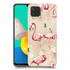 פלמינגו ורוד כיסוי מגן קשיח מעוצב ל Samsung Galaxy M32 יחידה אחת סקרין מובייל