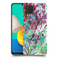 באביב בסגול כיסוי מגן קשיח מעוצב ל Samsung Galaxy M32 יחידה אחת סקרין מובייל