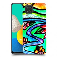 ויטראז 'תמונה כיסוי מגן קשיח מעוצב ל Samsung Galaxy M32 יחידה אחת סקרין מובייל