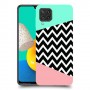 פסים במנטה ורוד כיסוי מגן קשיח מעוצב ל Samsung Galaxy M32 יחידה אחת סקרין מובייל
