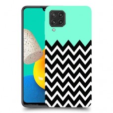 פסים במנטה כיסוי מגן קשיח מעוצב ל Samsung Galaxy M32 יחידה אחת סקרין מובייל