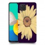 חמניות בשחור כיסוי מגן קשיח מעוצב ל Samsung Galaxy M32 יחידה אחת סקרין מובייל