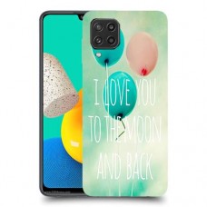 עד הירח ובחזרה כיסוי מגן קשיח מעוצב ל Samsung Galaxy M32 יחידה אחת סקרין מובייל