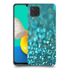 טורקיז יהלומים כיסוי מגן קשיח מעוצב ל Samsung Galaxy M32 יחידה אחת סקרין מובייל