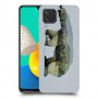 דוב לבן כיסוי מגן קשיח מעוצב ל Samsung Galaxy M32 יחידה אחת סקרין מובייל