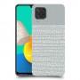 נקודות לבנות אפור כיסוי מגן קשיח מעוצב ל Samsung Galaxy M32 יחידה אחת סקרין מובייל