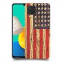 עץ ארצות הברית כיסוי מגן קשיח מעוצב ל Samsung Galaxy M32 יחידה אחת סקרין מובייל