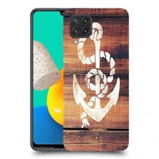 עוגן מעץ כיסוי מגן קשיח מעוצב ל Samsung Galaxy M32 יחידה אחת סקרין מובייל