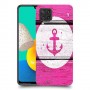 עוגן ורוד מעץ כיסוי מגן קשיח מעוצב ל Samsung Galaxy M32 יחידה אחת סקרין מובייל