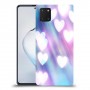לבבות מעורפלים בכחול כיסוי מגן קשיח מעוצב ל Samsung Galaxy Note10 Lite יחידה אחת סקרין מובייל