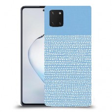 נקודות לבנות בכחול כיסוי מגן קשיח מעוצב ל Samsung Galaxy Note10 Lite יחידה אחת סקרין מובייל