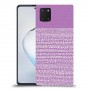 נקודות לבנות בסגול כיסוי מגן קשיח מעוצב ל Samsung Galaxy Note10 Lite יחידה אחת סקרין מובייל