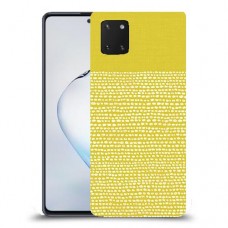 נקודות לבנות בצהוב כיסוי מגן קשיח מעוצב ל Samsung Galaxy Note10 Lite יחידה אחת סקרין מובייל