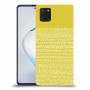 נקודות לבנות בצהוב כיסוי מגן קשיח מעוצב ל Samsung Galaxy Note10 Lite יחידה אחת סקרין מובייל