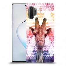 ג'ירפה נחמד כיסוי מגן קשיח מעוצב ל Samsung Galaxy Note10+ 5G יחידה אחת סקרין מובייל